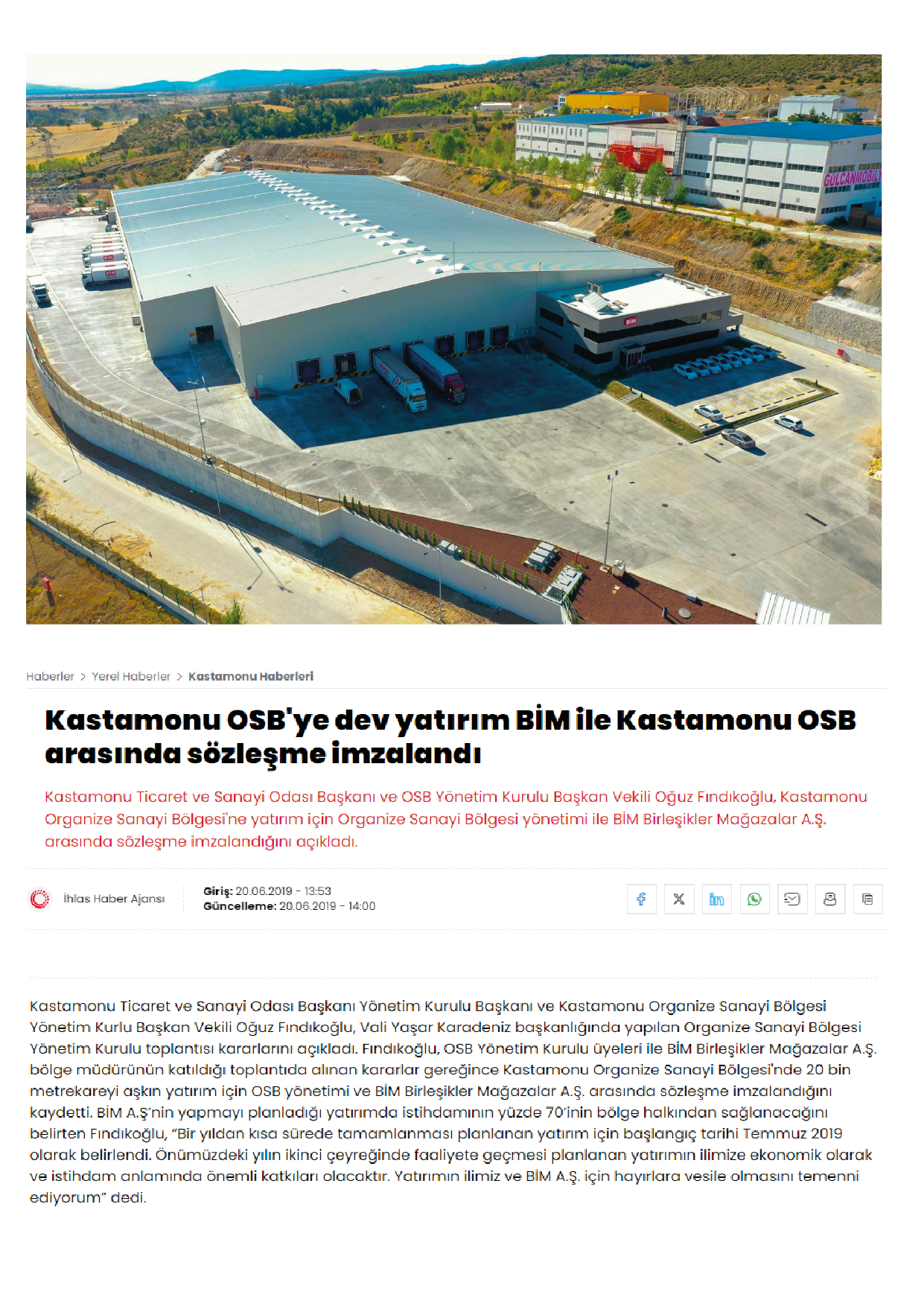 Bim Kastamonu Bolge Mudurlugu Ve Lojistik Depo 