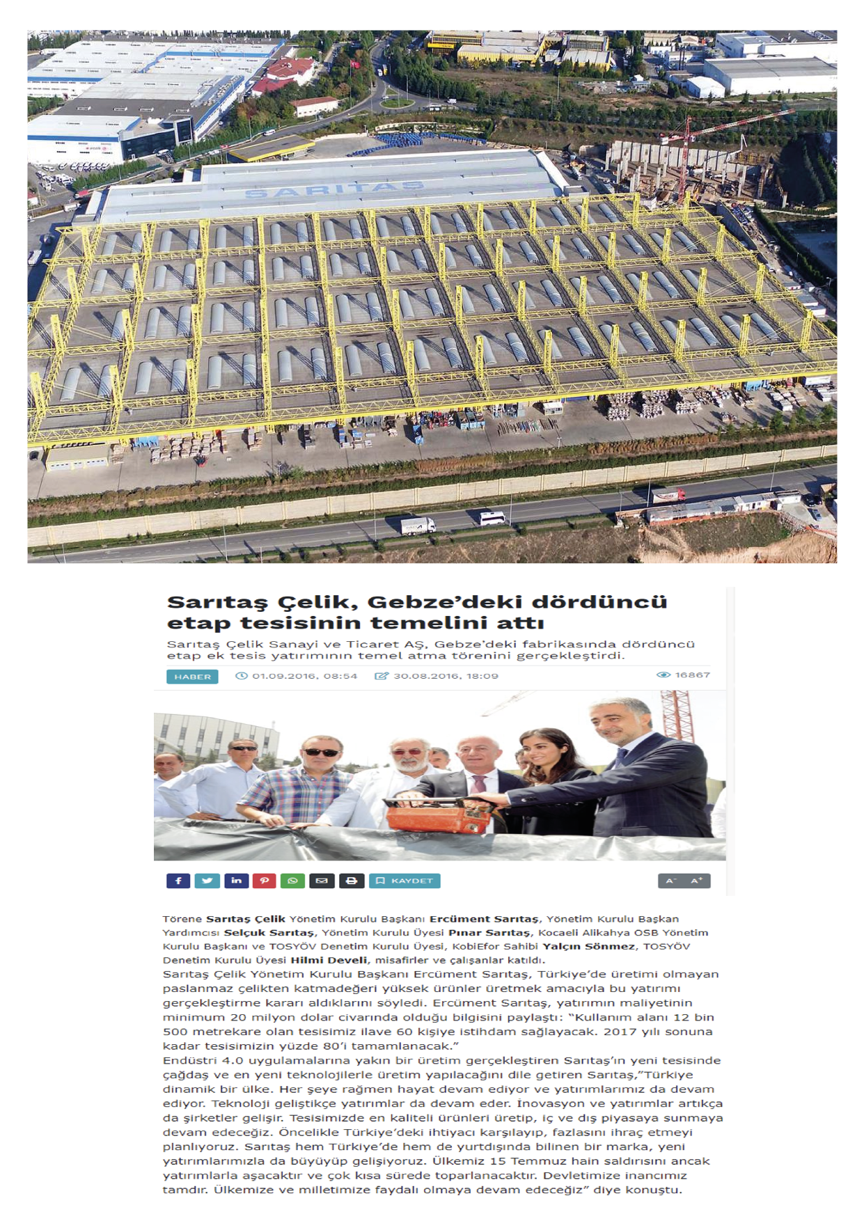 Saritas Celik San. Ve Tic. A.S