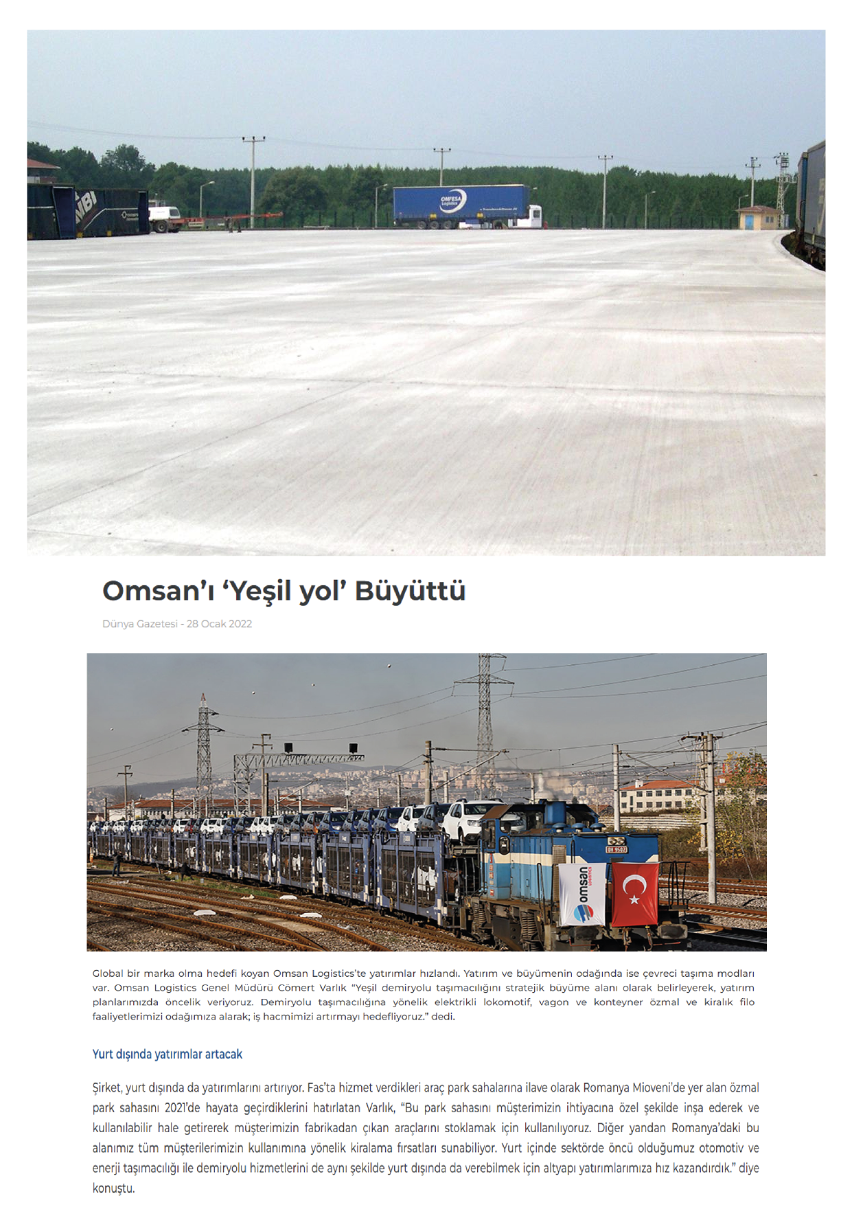 Omsan Romanva Mioveni Park Sahasi