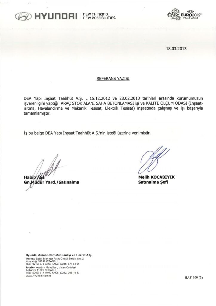 İş Bitirme Belgeleri